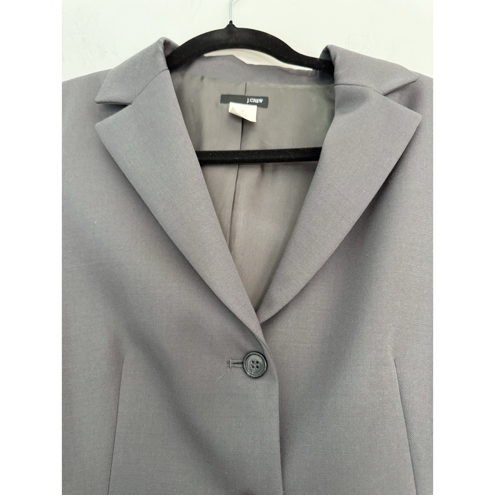 J. Crew Blazer NWOT VTG Gray Sz 14 100% Wool Made In Japan Classic - Picture 2 of 7